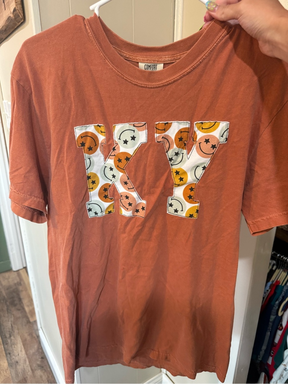 Women’s' Rust Orange KY Graphic Tee